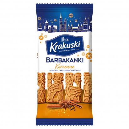 Krakuski Barbakanki Herbatniki z przyprawami korzennymi 200 g