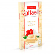 Raffaello Czekolada biała nadziewana z kokosowym i migdałowym nadzieniem 90 g