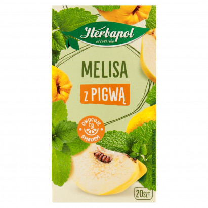 Herbapol Herbatka ziołowo-owocowa melisa z pigwą 35 g (20 x 1,75 g)