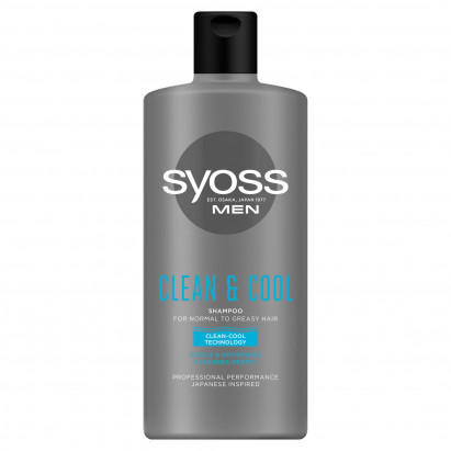 Syoss Men Clean & Cool Szampon do włosów normalnych i przetłuszczających się 440 ml