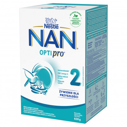 NAN OPTIPRO 2 Mleko następne dla niemowląt powyżej 6. miesiąca 650 g (2 x 325 g)
