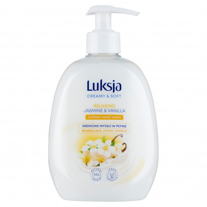 Luksja Creamy & Soft Kremowe mydło w płynie relaksujące jaśmin i wanilia 500 ml