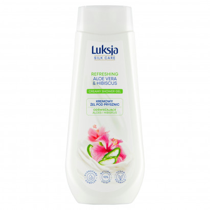 Luksja Silk Care Kremowy żel pod prysznic odświeżające aloes i hibiskus 500 ml