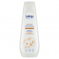 Luksja Creamy & Soft Kremowy płyn do kąpieli łagodzące mleczko bawełniane i prowitamina B5 900 ml