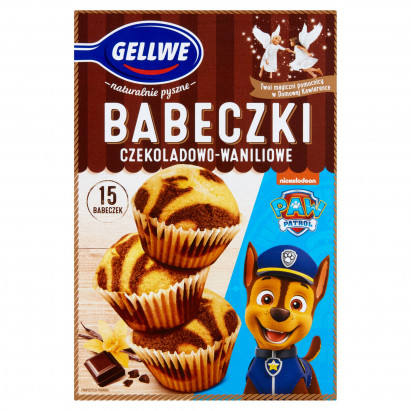 GELLWE Babeczki czekoladowo-waniliowe mieszanka do wypieku 238 g