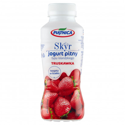 Piątnica Skyr jogurt pitny typu islandzkiego truskawka 330 ml