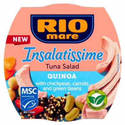 RIO mare Insalatissime Quinoa Gotowe danie z warzyw i tuńczyka 160 g