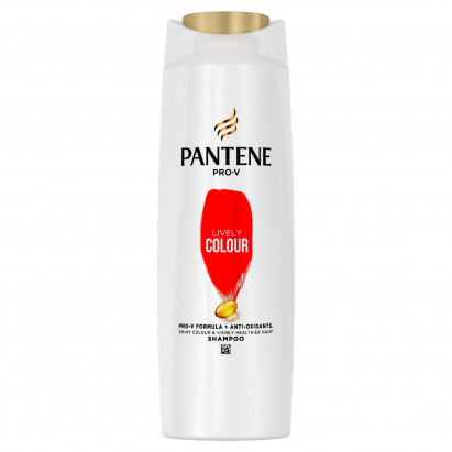 Szampon Pantene Pro-V Lively Color, formuła Pro-V + antyoksydanty, do włosów farbowanych, 250 ml