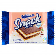 Manner Chrupkie wafle z kremem mlecznym i z kremem z orzechów laskowych 25 g