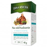 Zioła Mnicha Herbatka ziołowa z rooibosem na odchudzanie 40 g (20 x 2 g)