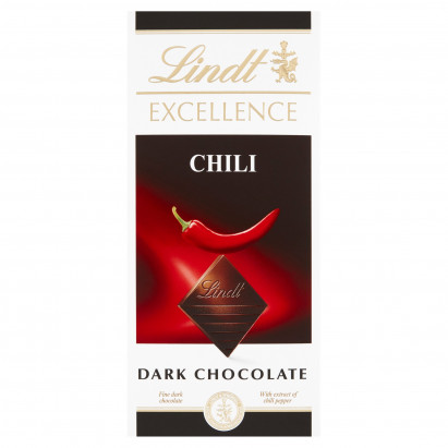 Lindt Excellence Czekolada gorzka z ekstraktem z papryki chili 100 g