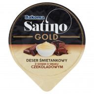 Bakoma Satino Gold Deser śmietankowy z sosem o smaku czekoladowym 135 g