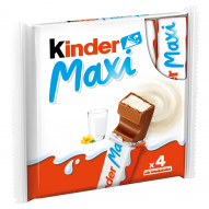 Kinder Maxi Batonik z mlecznej czekolady z nadzieniem mlecznym 84 g (4 sztuki)