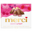 merci Yoghurt & Fruit 4 rodzaje jogurtowo-owocowych specjałów czekoladowych 250 g
