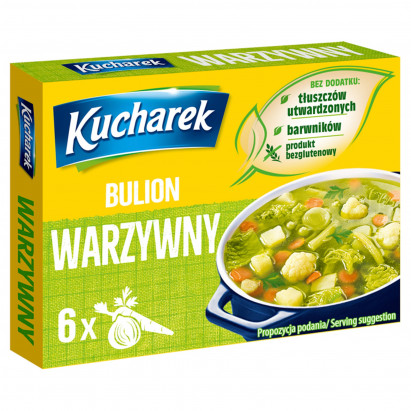 Kucharek Bulion warzywny 60 g (6 x 10 g)