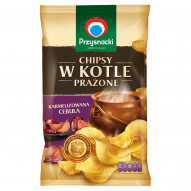 Przysnacki Chipsy w kotle prażone o smaku karmelizowana cebula 125 g