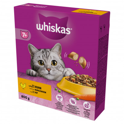 Whiskas Sucha karma dla kotów z pysznym kurczakiem 800 g