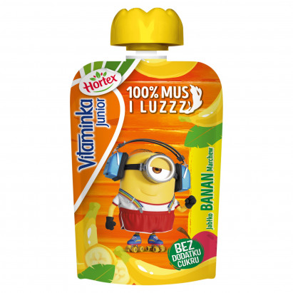 Hortex Vitaminka Junior Mus owocowo-marchwiowy jabłko banan marchew 100 g