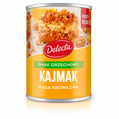 Delecta Kajmak masa krówkowa smak orzechowy 400 g