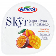 Piątnica Skyr Jogurt typu islandzkiego z mango i marakują 150 g