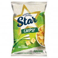 Star Chipsy o smaku ser i cebula 120 g