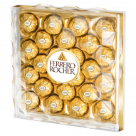 Ferrero Rocher Chrupiący wafelek z kremowym nadzieniem i orzechem laskowym w czekoladzie 300 g