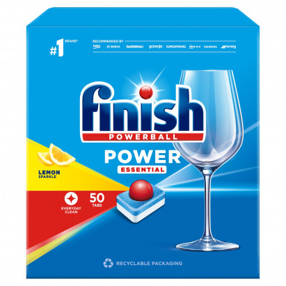 Finish Power Essential Lemon Tabletki do zmywarki 50 sztuk