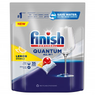 Finish Quantum Lemon Kapsułki do mycia naczyń w zmywarce 364 g (35 sztuk)