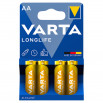 Varta Longlife AA LR6 1,5 V Bateria alkaliczna 4 sztuki