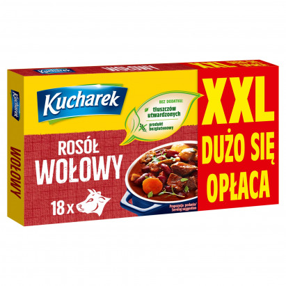 Kucharek Rosół wołowy 180 g (18 x 10 g)