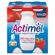 Actimel Napój jogurtowy o smaku truskawkowym 400 g (4 x 100 g)