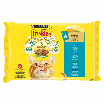 Friskies Karma dla kotów w sosie 340 g (4 x 85 g)